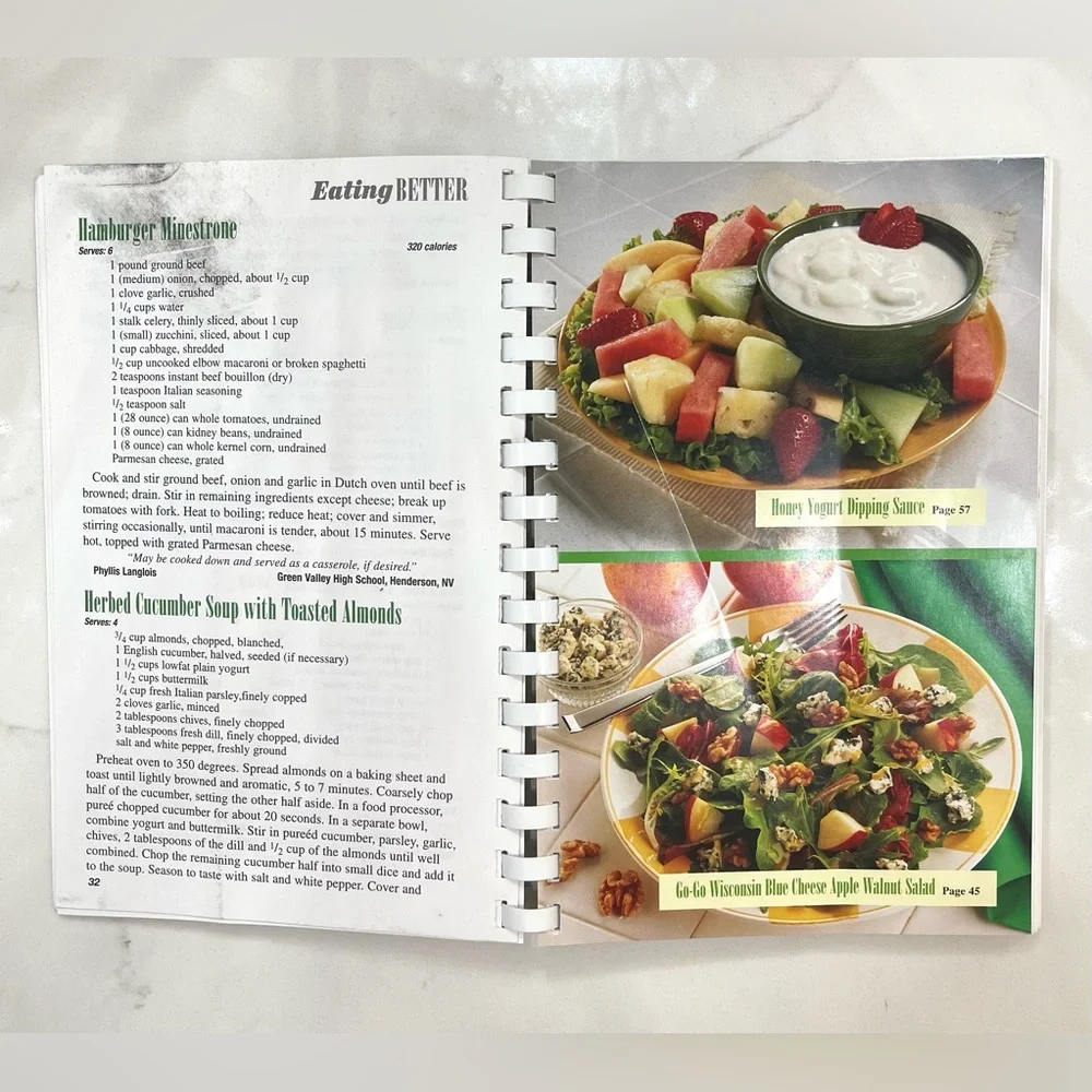 Eating Better Cookbook - Green and Red Cover